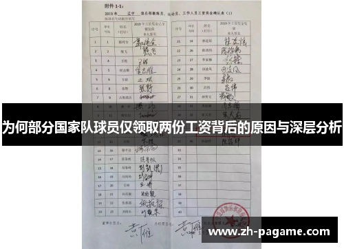 为何部分国家队球员仅领取两份工资背后的原因与深层分析