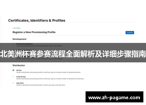 北美洲杯赛参赛流程全面解析及详细步骤指南